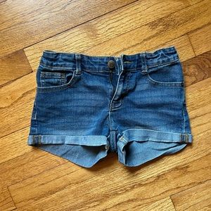 Crazy 8 denim shorts, size 10, 5 pockets, zipper & button fly, adjustable waist